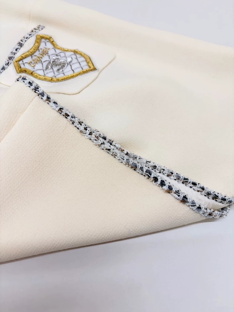 Chanel 05 ecru silk top