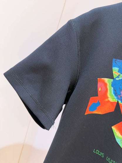 Louis Vuitton thermal print short-sleeved T-shirt