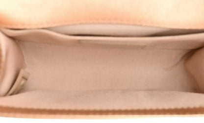 Chanel 15C Paris Dubai Rose Gold Metallic Calfskin Perforated Small Boy Flap Bag