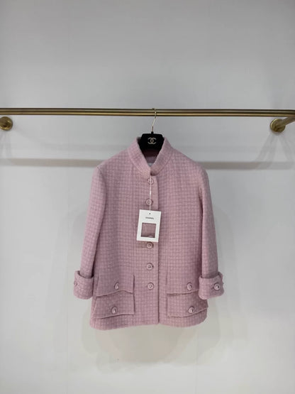 Chanel 24k pink tweed jacket
