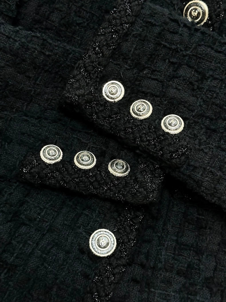 Chanel 20B black tweed jacket