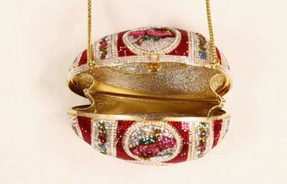 Judith Leiber Super Limited Edition 
Faberge Egg
 Crystal Evening Bag Minaudières