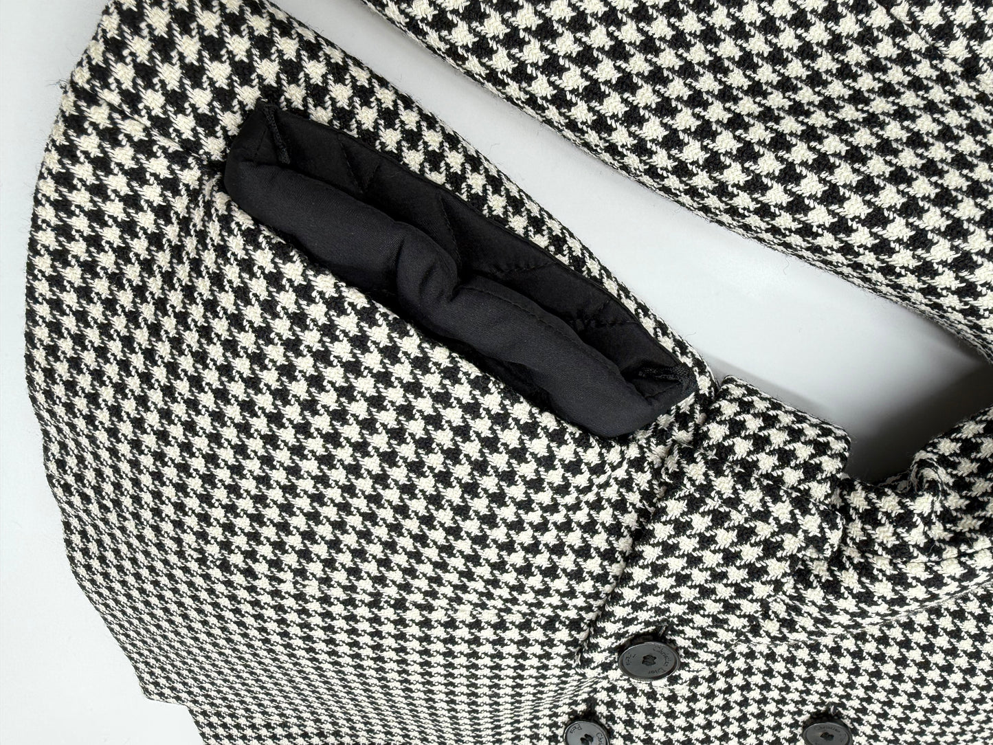 Christian Dior 2022 Houndstooth Wool Jacket — Black & White (FR 36)