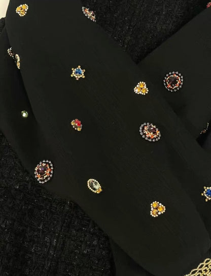 Chanel 22A Black Jewelry Coat