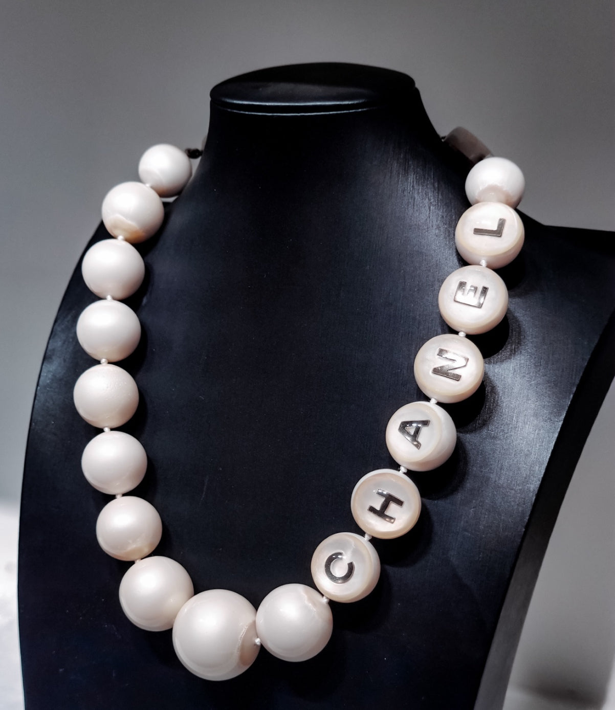 Rare Chanel 99A White Acrylic Ball Necklace