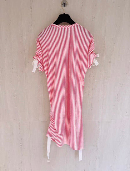 Chanel 19C Pink and White Striped Dress