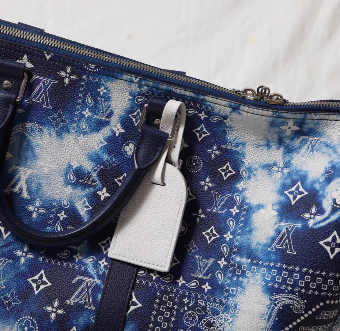 Louis Vuitton Keepall 50 Monogram Bandana Tie dye