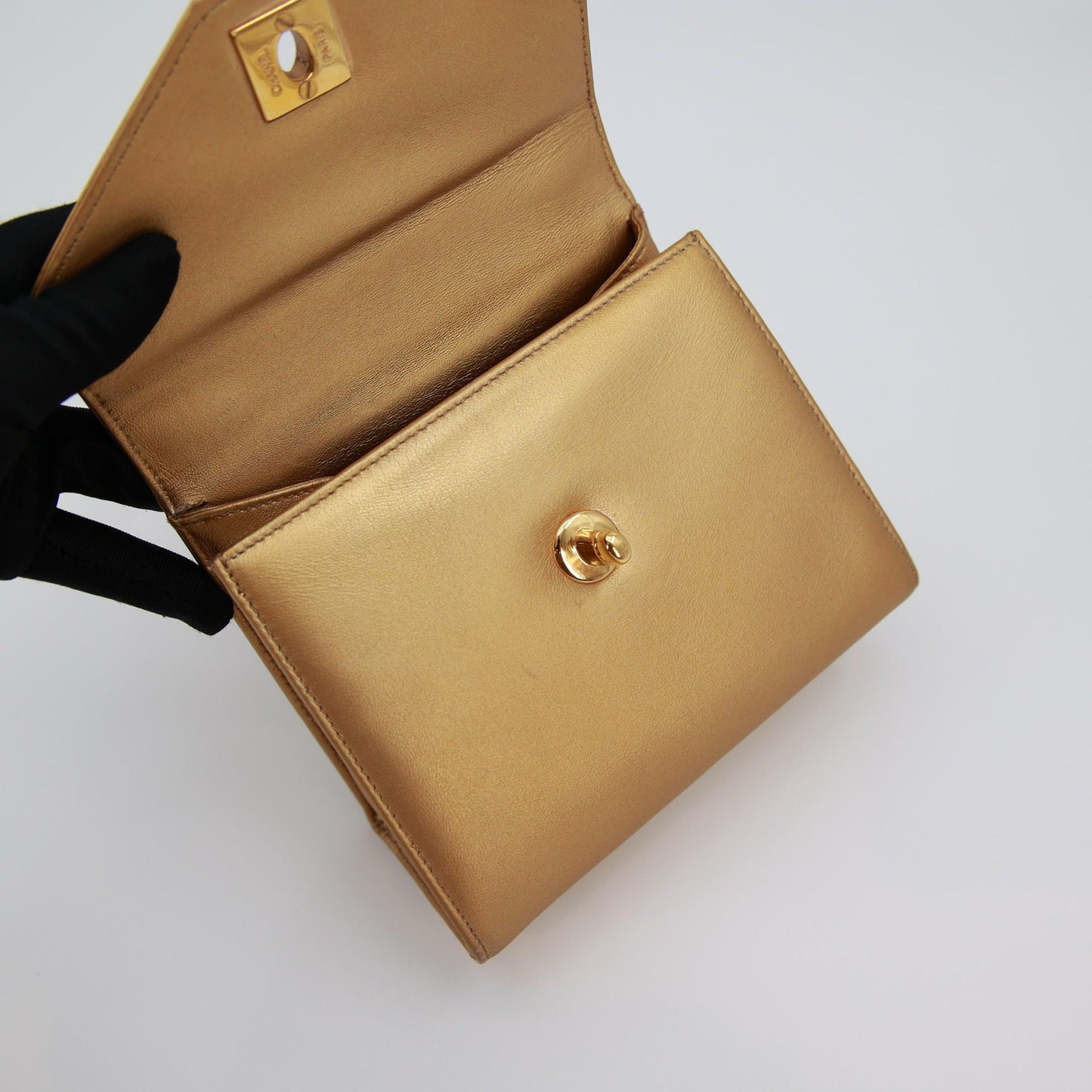 Vintage Chanel Gold Mini Kelly