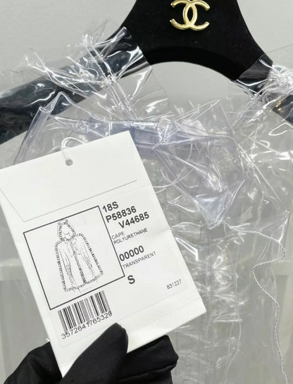 Chanel 18S Transparent Cape Polyurethane