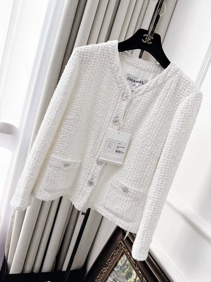 Chanel 23P White cardigan