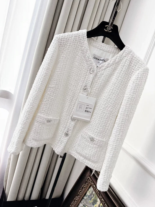 Chanel 23P White cardigan