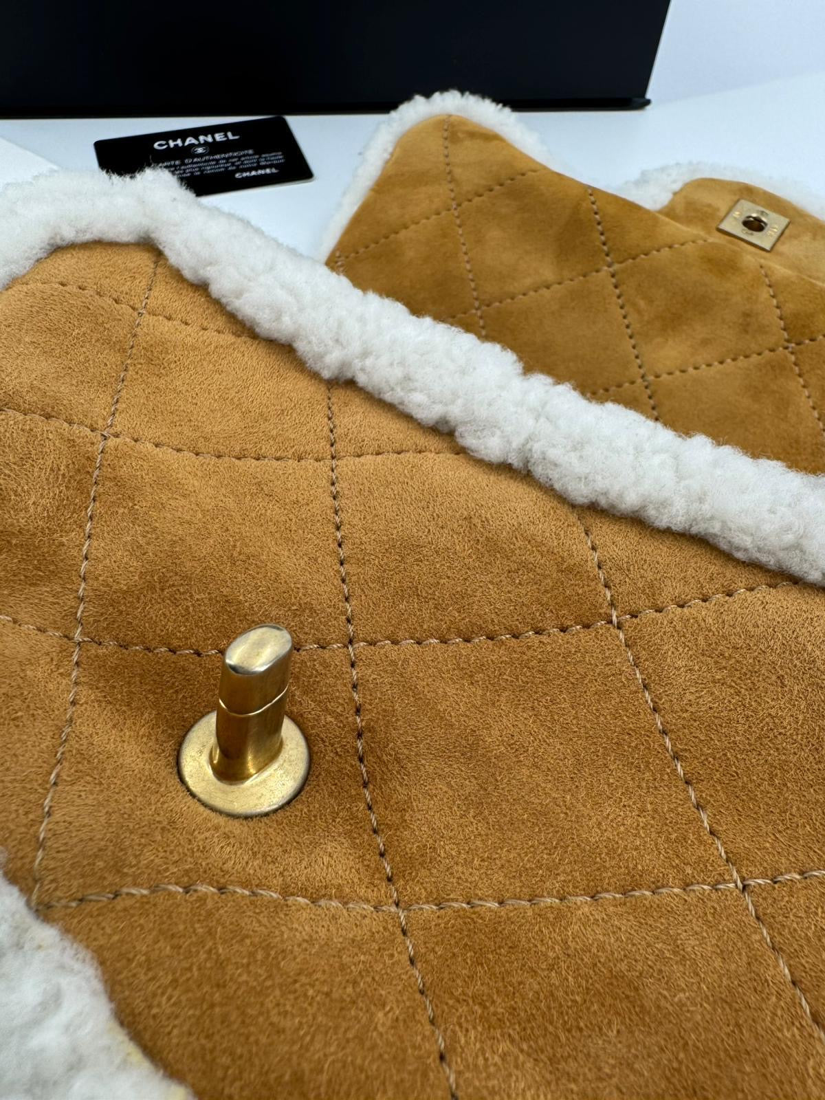 Chanel 2018 Shearling Coco Neige Flap Bag
