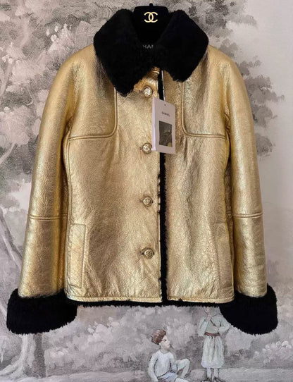 Chanel 22B Gold & Black Blouson
