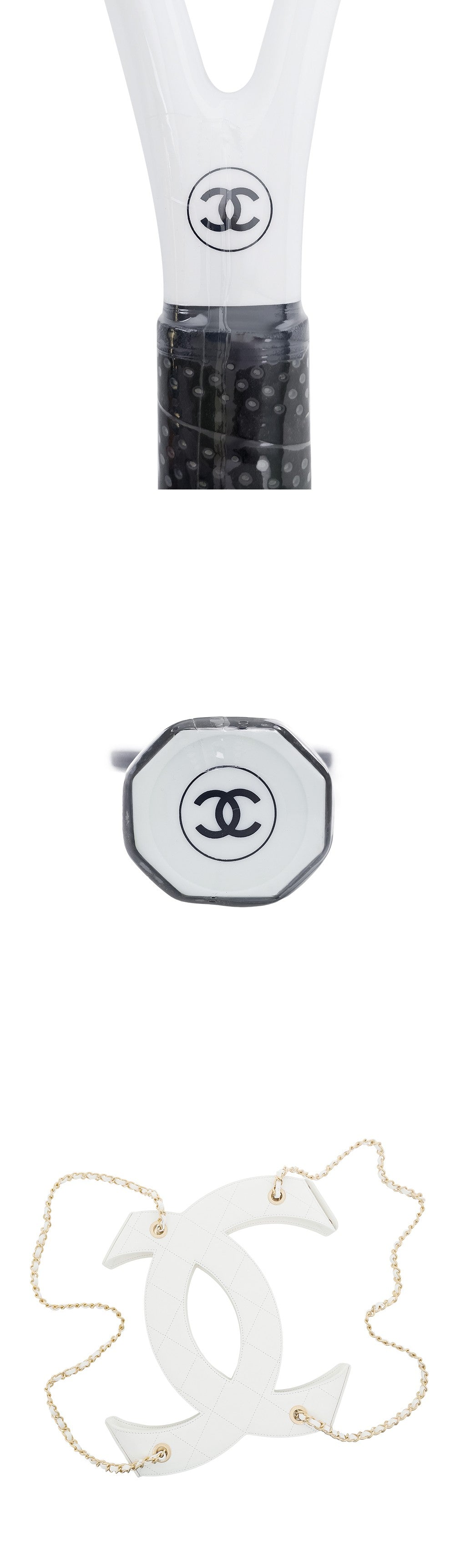 Chanel 23C Pink Large Tennis Racquet & Bag