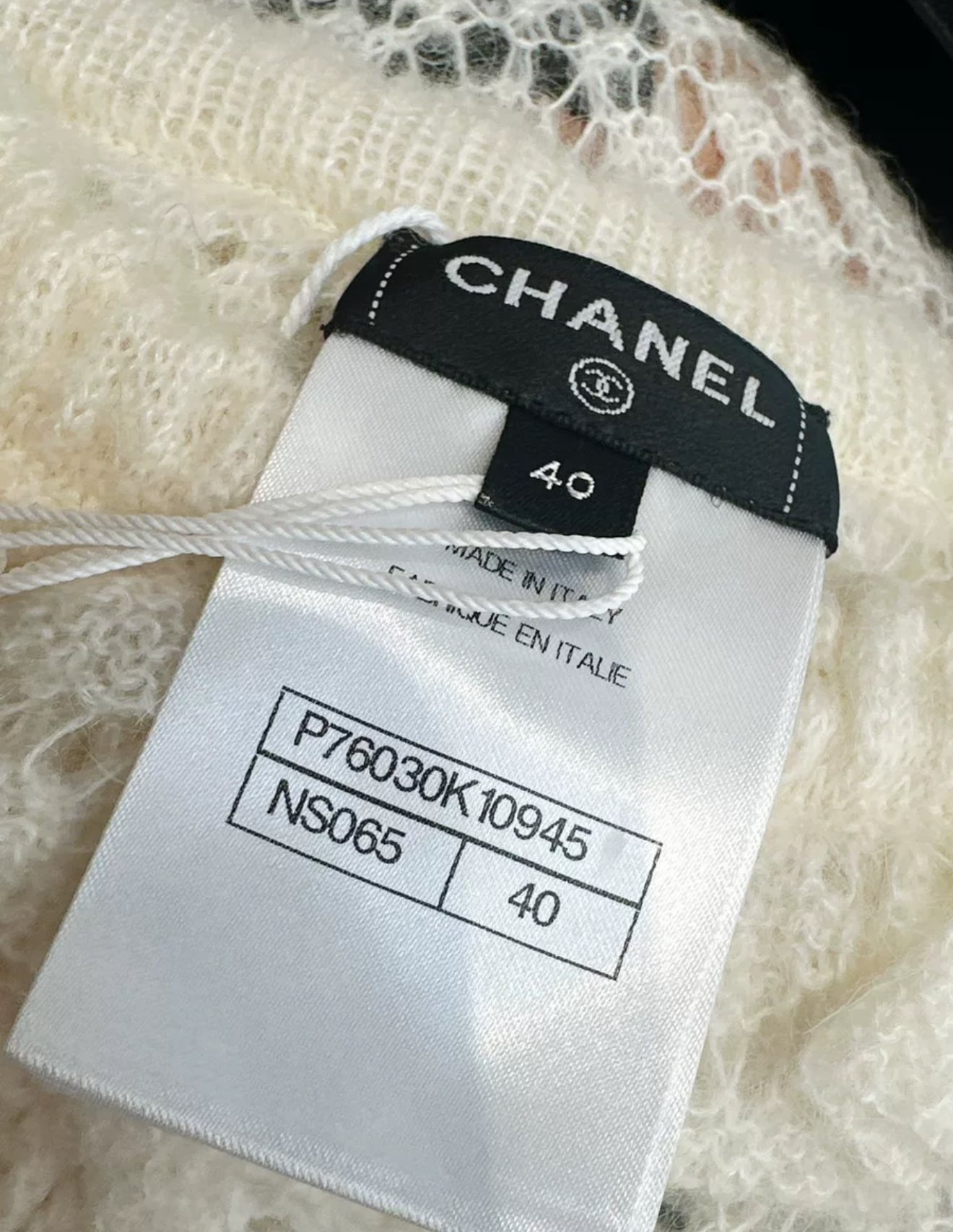 Chanel 23K Ecru wool dress