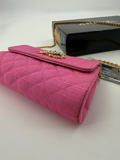 Chanel 2014 pink clutch