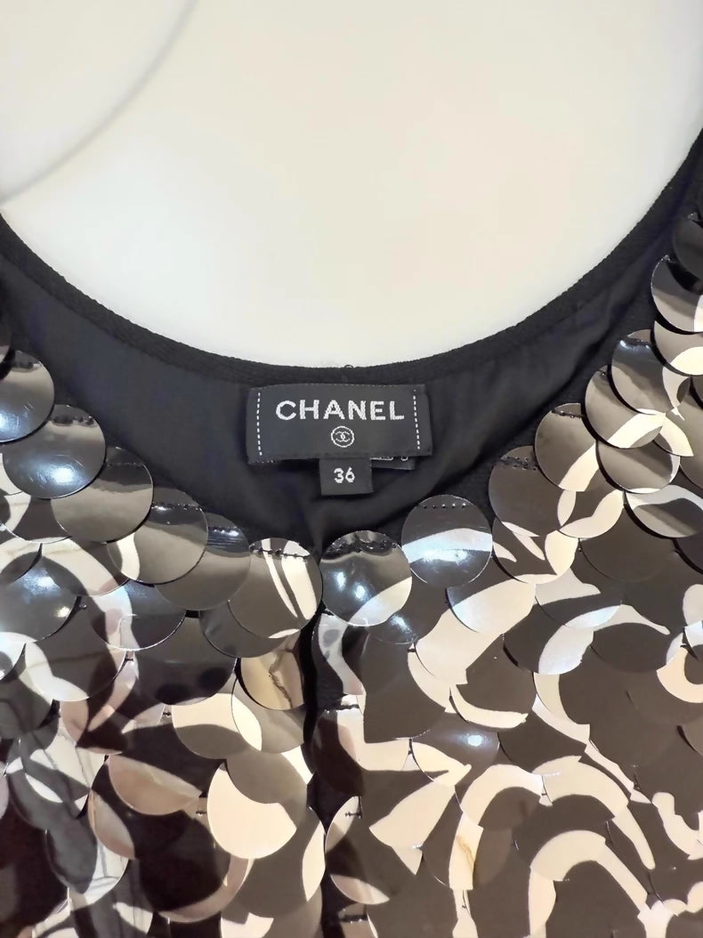 Chanel Camellia Sequin top