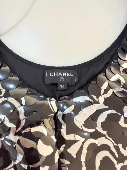 Chanel Camellia Sequin top