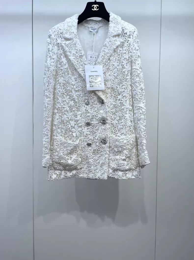Chanel 23C lace embroidered Jacket