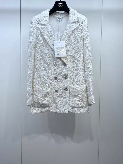 Chanel 23C lace embroidered Jacket