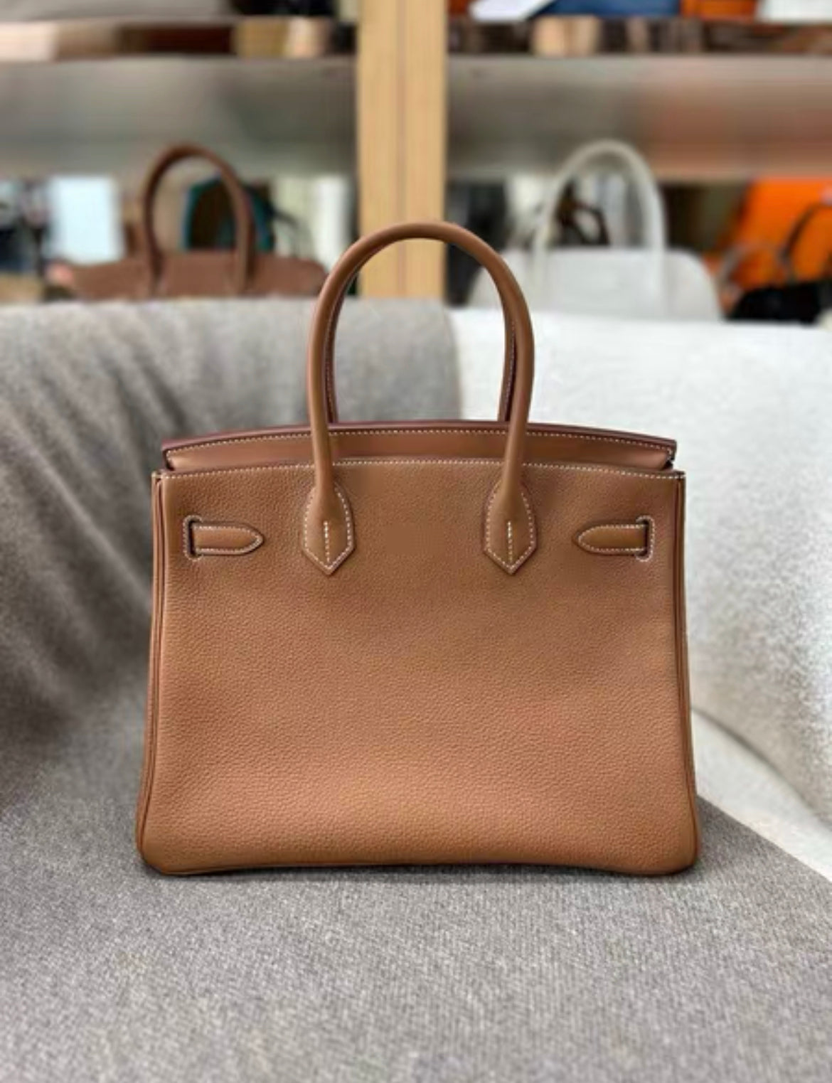 Hermès 3 En 1 Birkin 30 Gold Togo and Swift Palladium Hardware