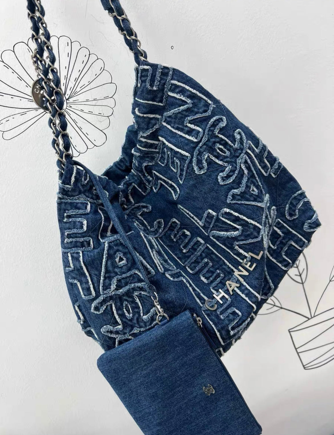 CHANEL 24A Denim 22 Bag