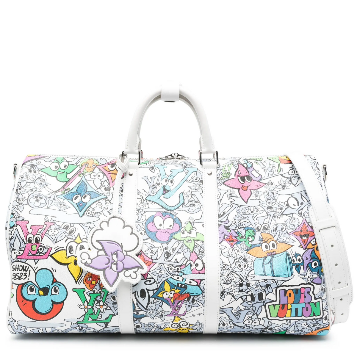 Louis Vuitton Comic Book Monogram Canvas Keepall Bandoulière 50