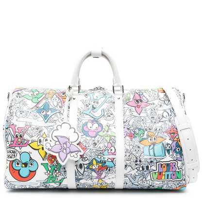 Louis Vuitton Comic Book Monogram Canvas Keepall Bandoulière 50