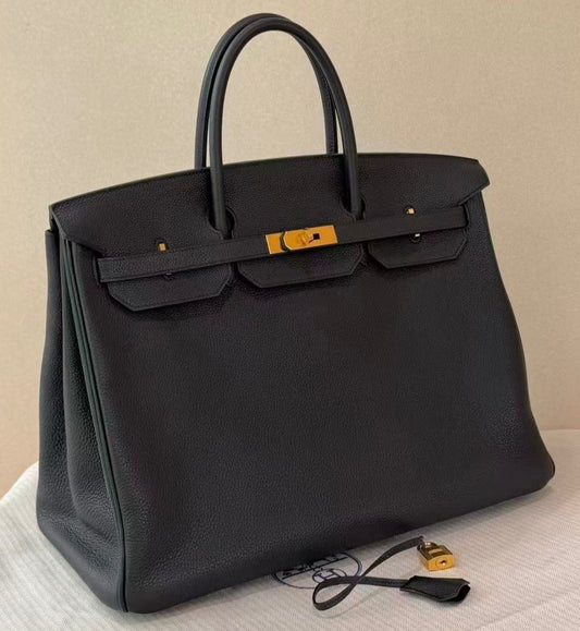Hermes Birkin 40 Black Togo Gold hardware
