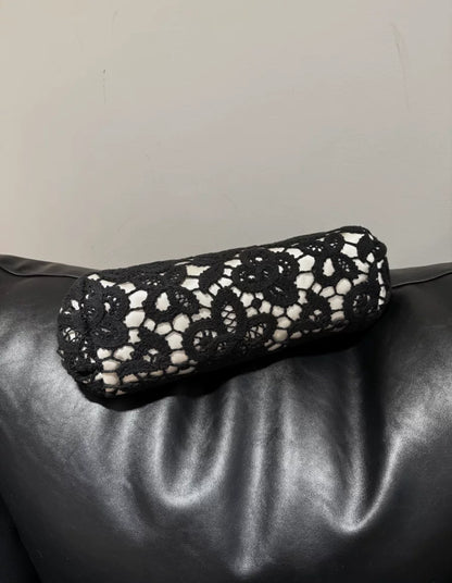 Chanel rare perfume bottle buckle lace evening bag