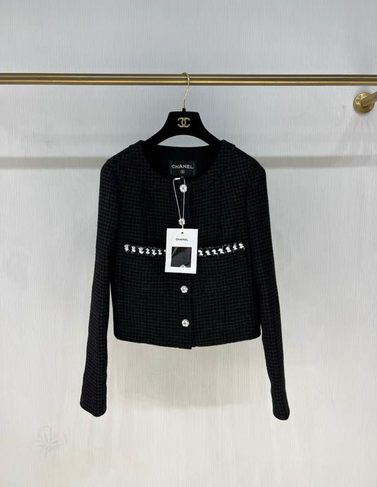 Chanel 24p black jacket size 34