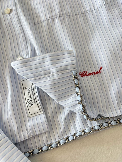 Chanel 26S Blue Striped Shirt