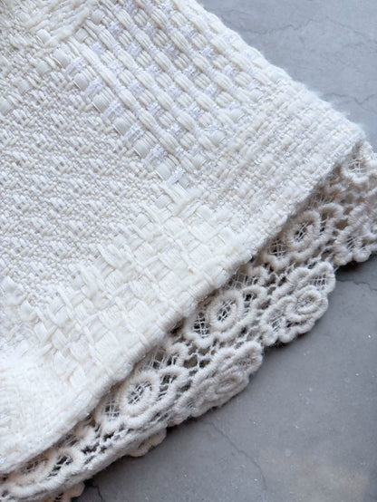 Chanel 2015  White Lace Crochet Dress