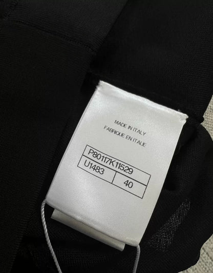 Chanel 25A Black & Ecru Skirt