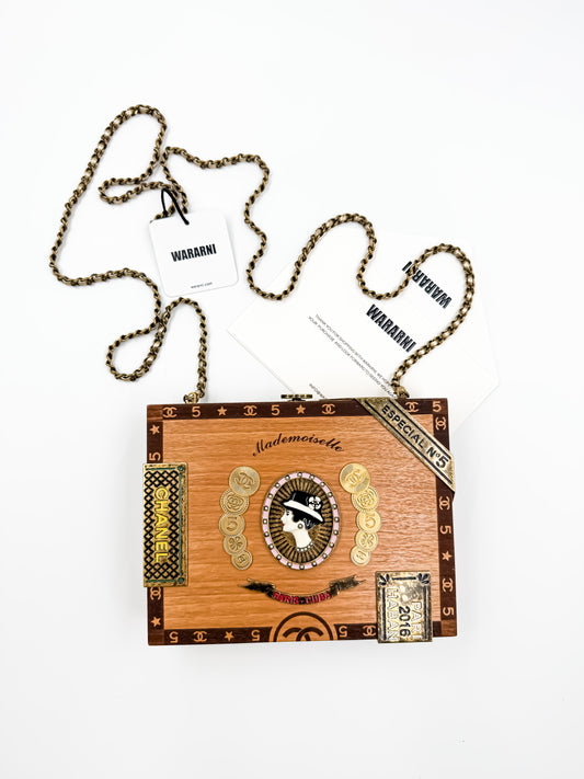 Chanel 2017 Havana By The Night Coco Cuban Cigar Box Minaudière