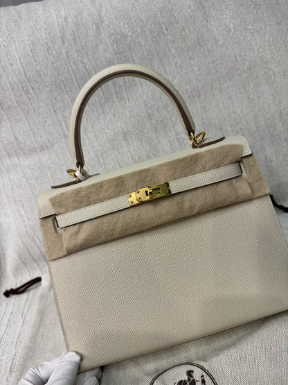 Hermes Kelly 25 Crai Epsome leather gold hardware