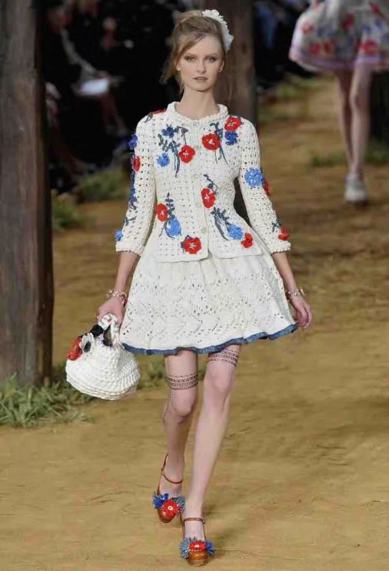 Chanel 2010 Colourful Floral Embroidered Cardigan