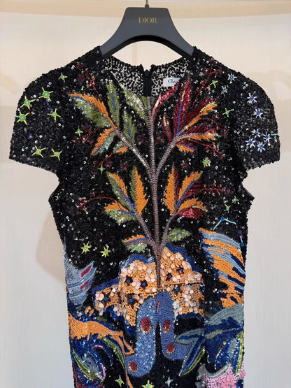 Dior Fall/Winter 2022 all-over sequined dress