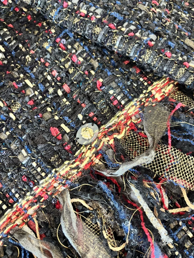 Chanel 17A Multicolour Tassel Tweed Jacket