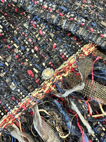 Chanel 17A Multicolour Tassel Tweed Jacket