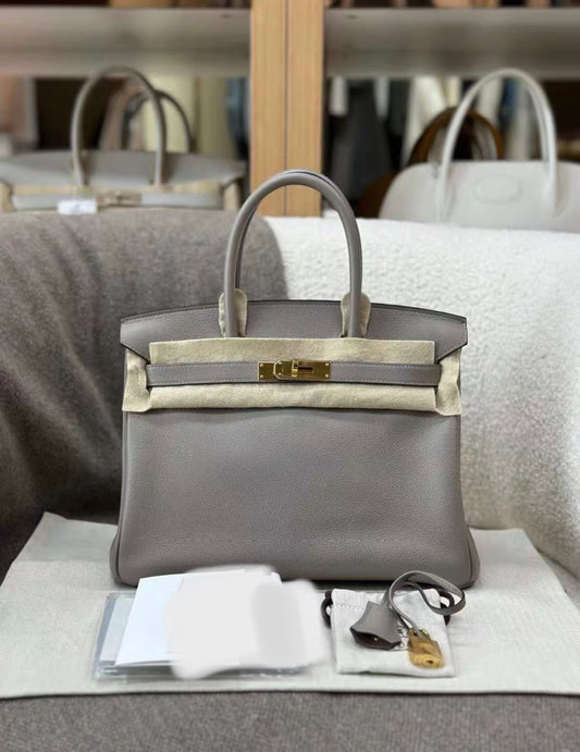 Hermès Birkin 30 Gris Togo Leather Palladium Hardware