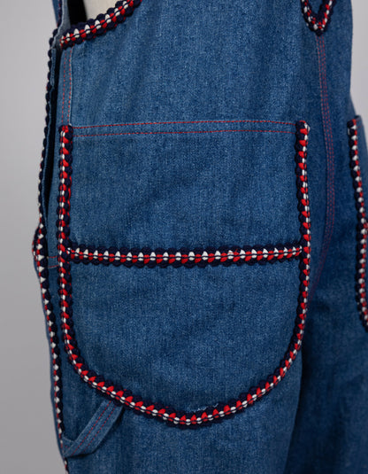 Chanel 1993 Fall/Winter Vintage Braided Logo Overalls