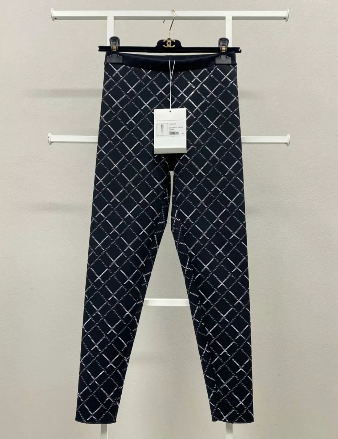 Chanel 20C Glittered Jersey Leggings