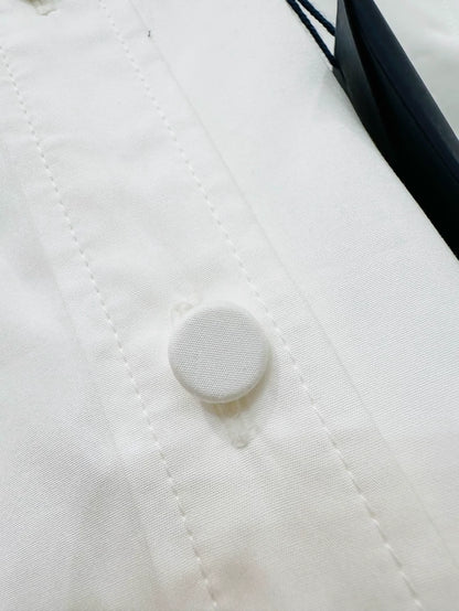 Louis Vuitton white puff sleeve shirt dress
