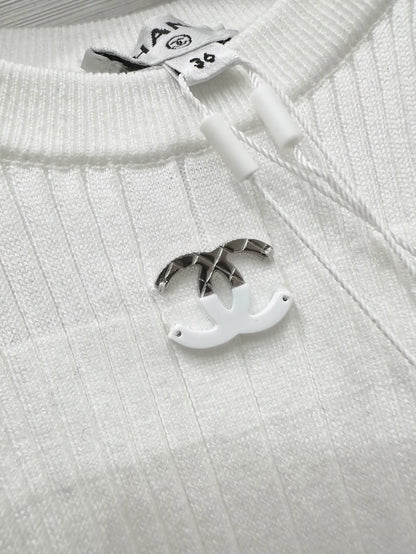 Chanel 25P white dress