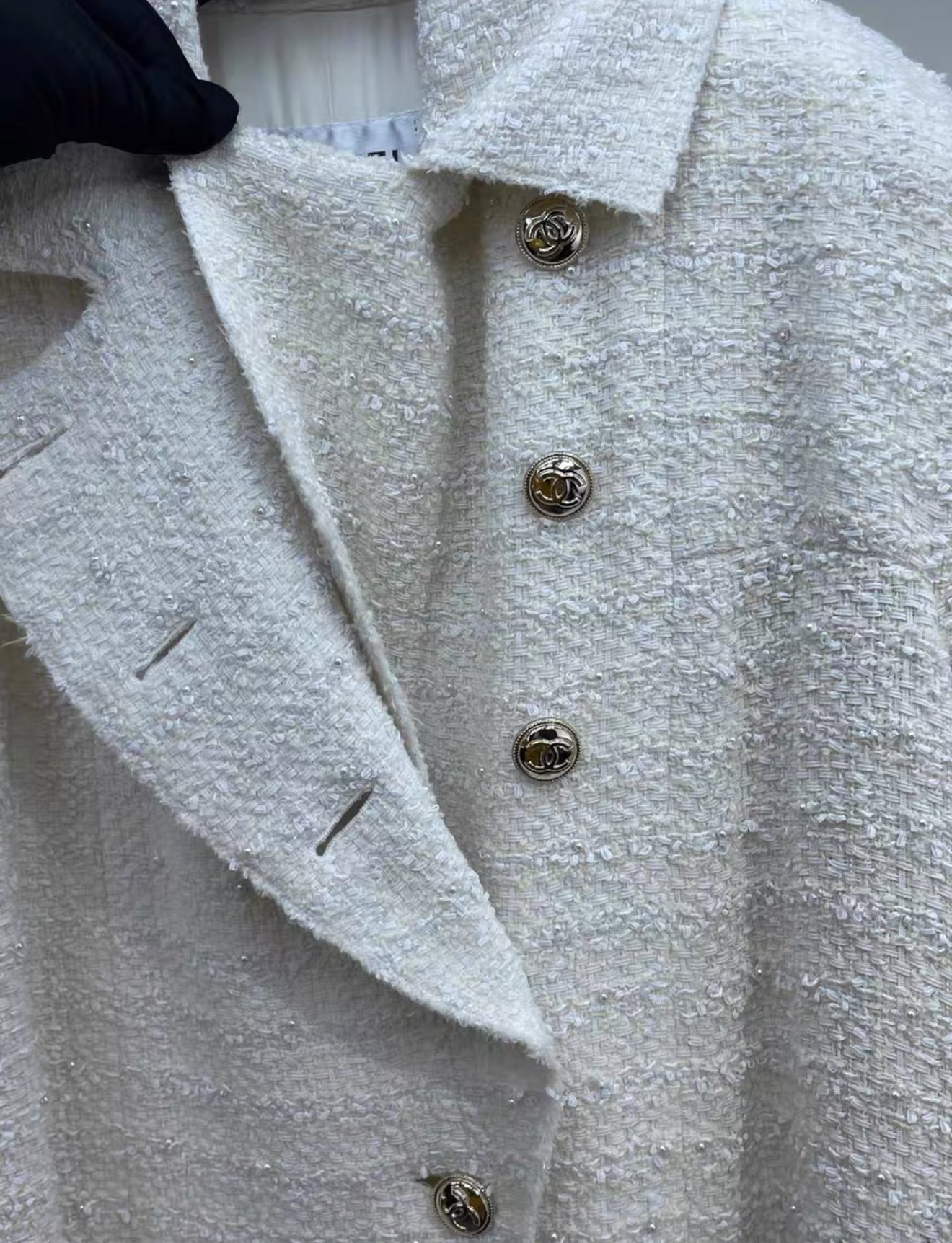 Chanel 20K white Long Coat