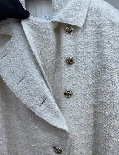 Chanel 20K white Long Coat