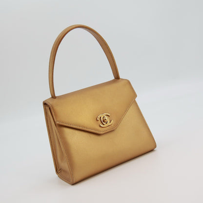 Vintage Chanel Gold Mini Kelly