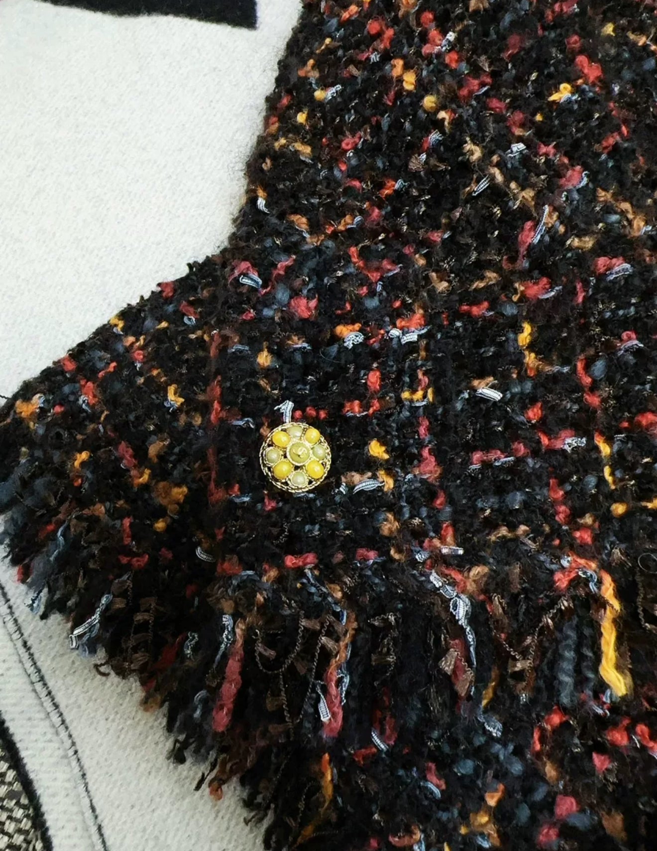 chanel 10A black tweed fringed jacket – Wararni.com