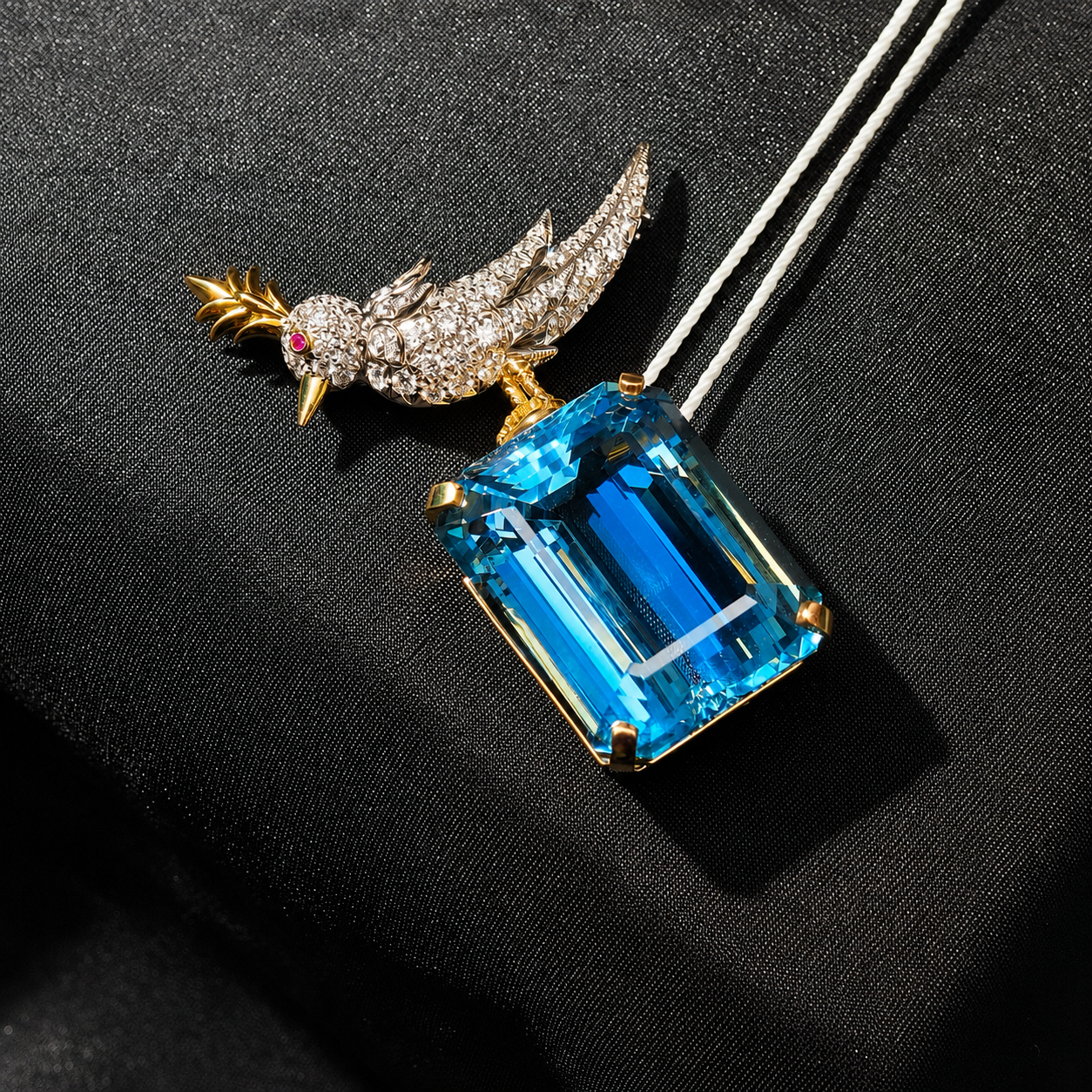 Tiffany & Co. High Jewellery Bird on a Rock Aquamarine Brooch